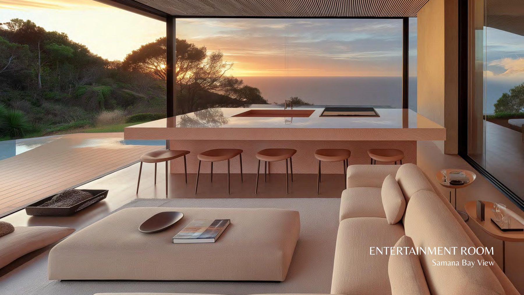 Entertainment Room, Samaná Bay View — rendering